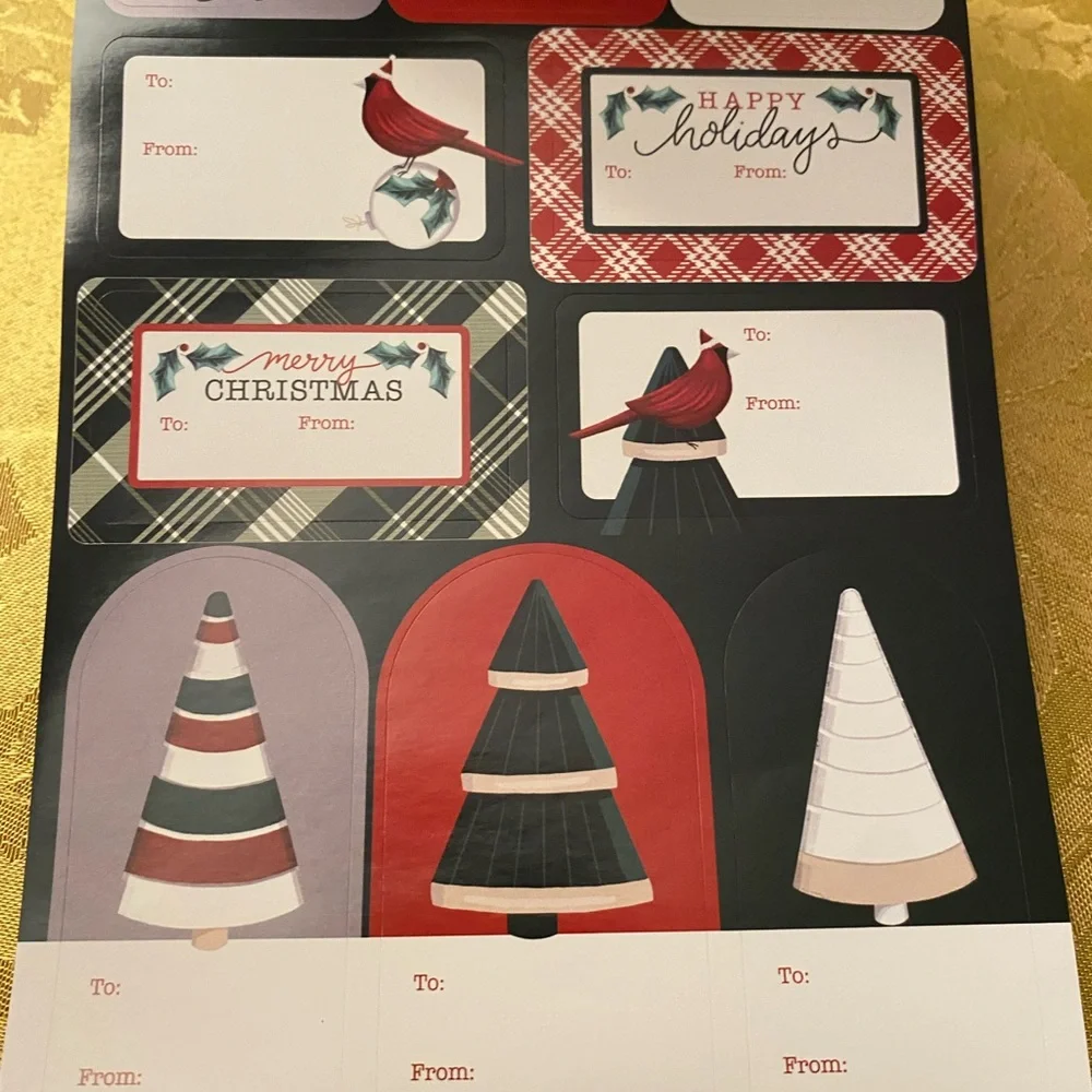 Christmas Holiday Bags and Tags